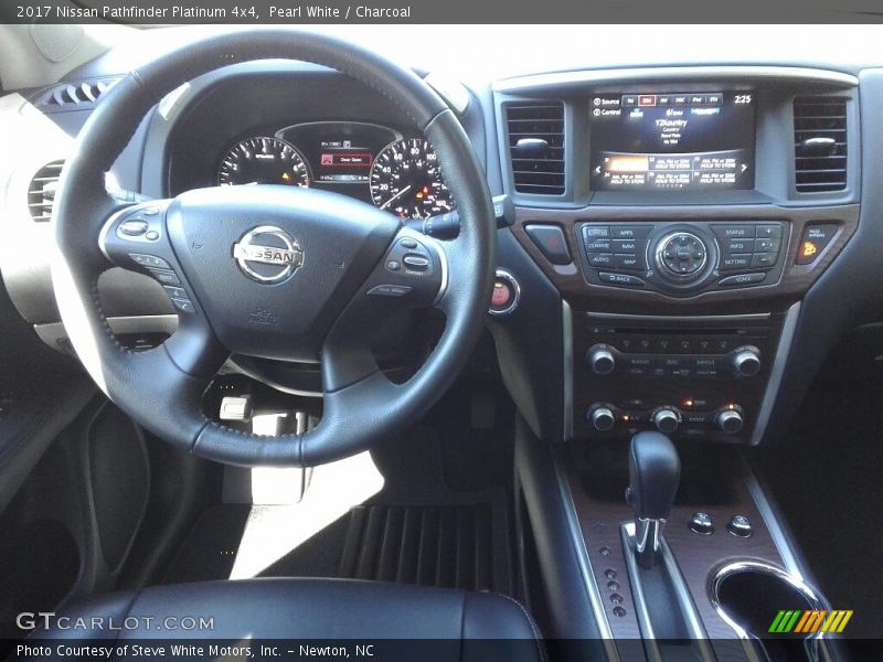 Pearl White / Charcoal 2017 Nissan Pathfinder Platinum 4x4