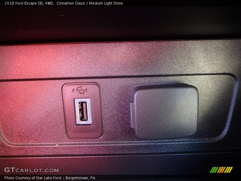 Cinnamon Glaze / Medium Light Stone 2018 Ford Escape SEL 4WD