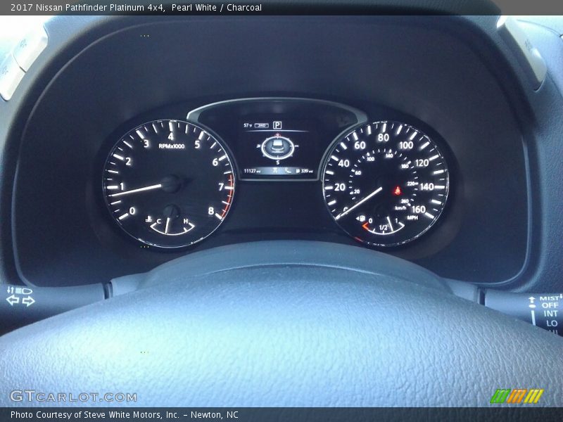 Pearl White / Charcoal 2017 Nissan Pathfinder Platinum 4x4
