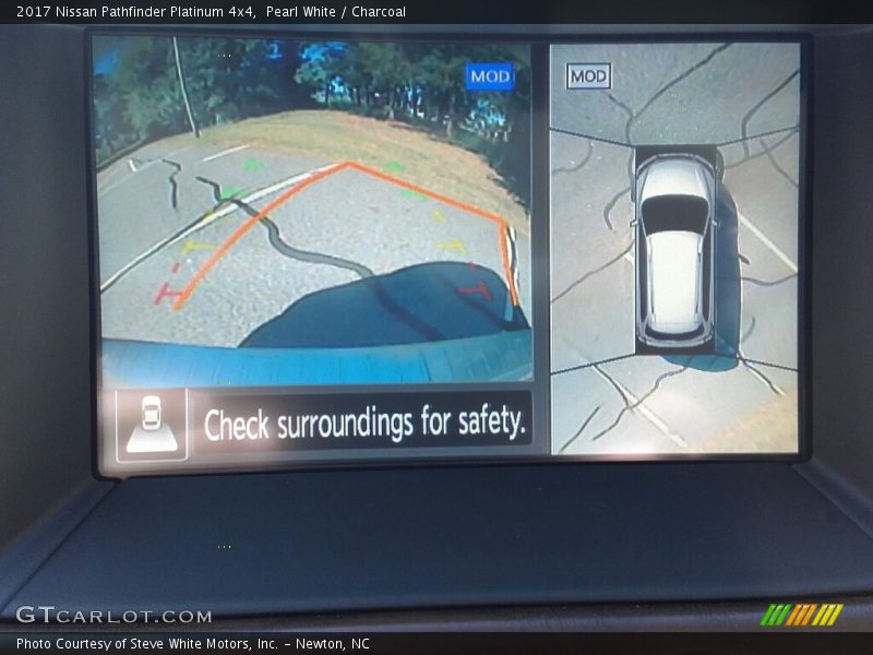 Pearl White / Charcoal 2017 Nissan Pathfinder Platinum 4x4