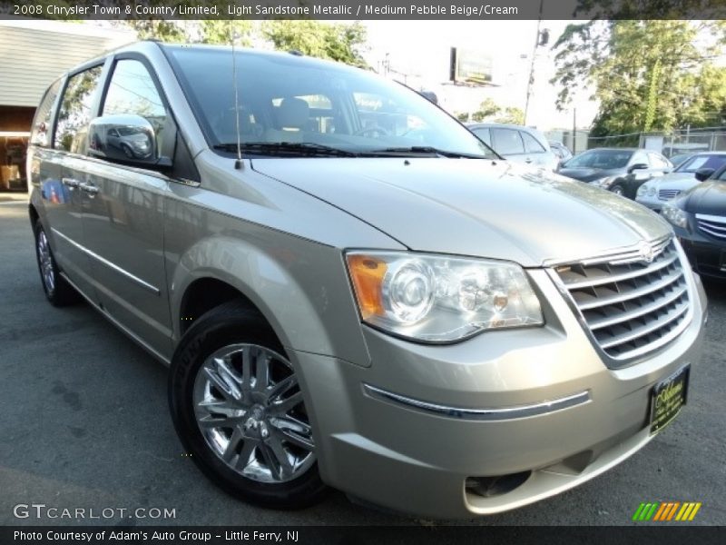 Light Sandstone Metallic / Medium Pebble Beige/Cream 2008 Chrysler Town & Country Limited