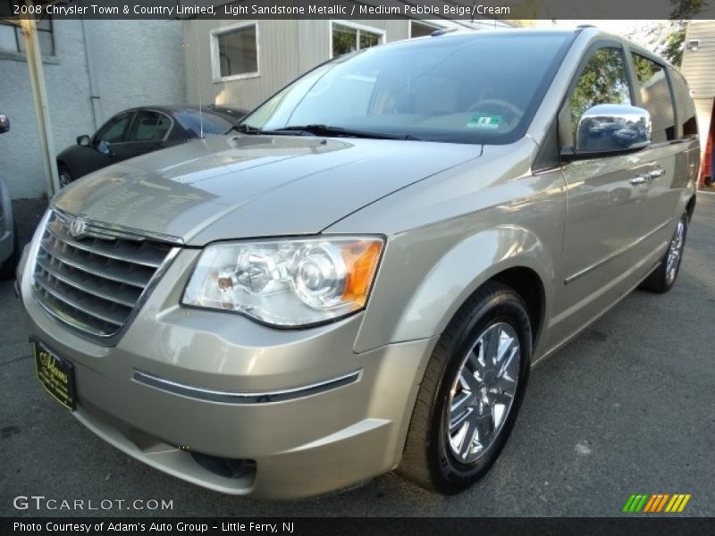 Light Sandstone Metallic / Medium Pebble Beige/Cream 2008 Chrysler Town & Country Limited