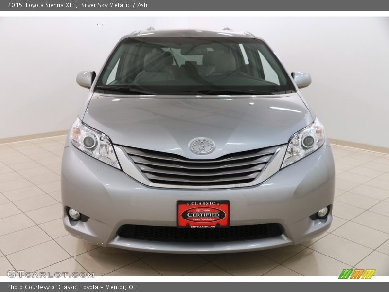 Silver Sky Metallic / Ash 2015 Toyota Sienna XLE
