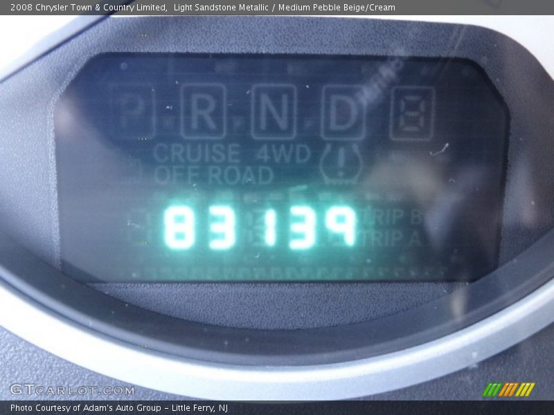 Light Sandstone Metallic / Medium Pebble Beige/Cream 2008 Chrysler Town & Country Limited