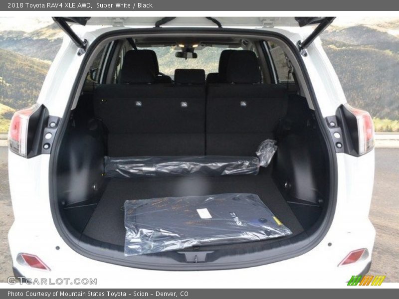 Super White / Black 2018 Toyota RAV4 XLE AWD