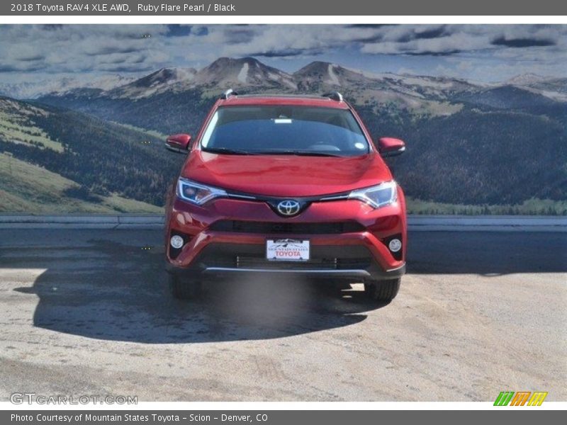 Ruby Flare Pearl / Black 2018 Toyota RAV4 XLE AWD