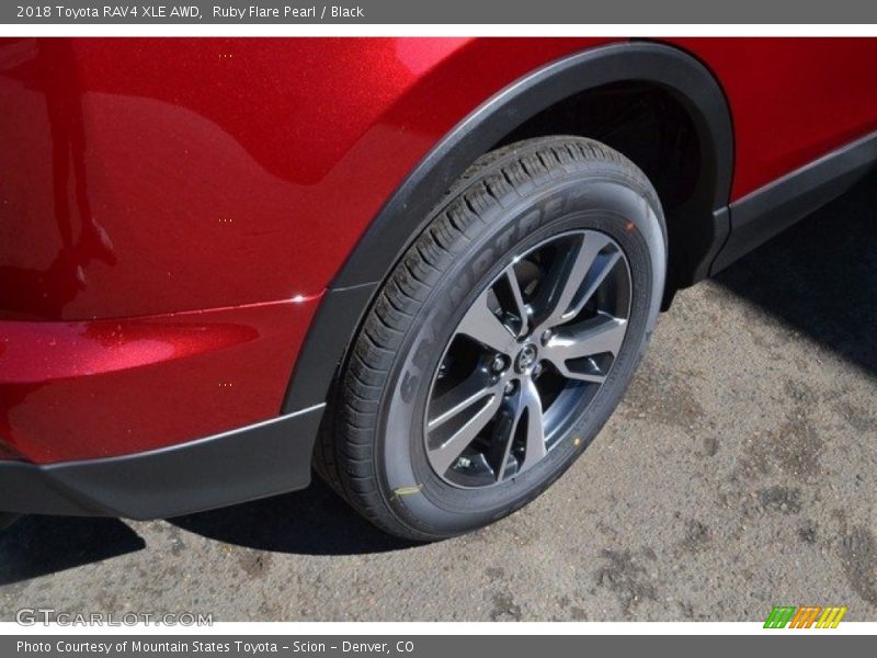 Ruby Flare Pearl / Black 2018 Toyota RAV4 XLE AWD