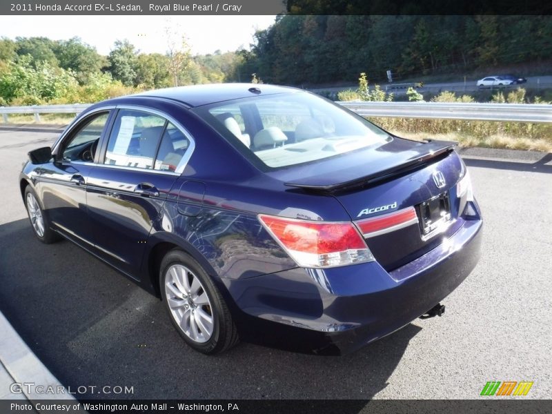 Royal Blue Pearl / Gray 2011 Honda Accord EX-L Sedan