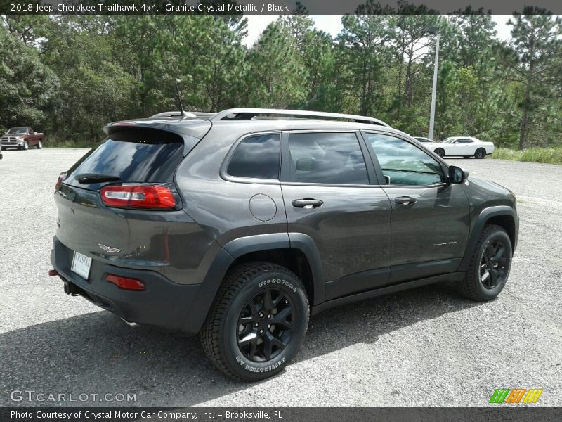 Granite Crystal Metallic / Black 2018 Jeep Cherokee Trailhawk 4x4