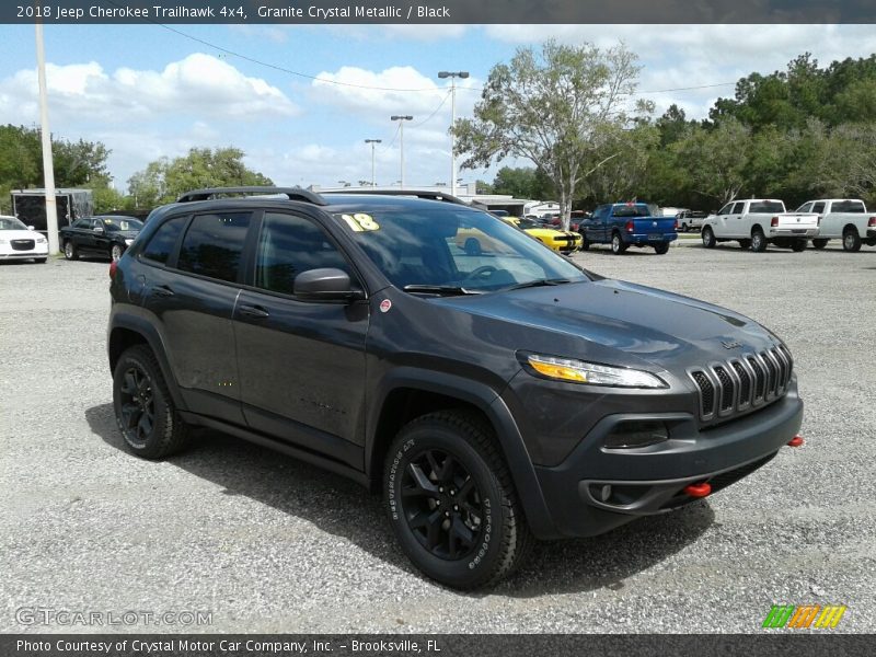 Granite Crystal Metallic / Black 2018 Jeep Cherokee Trailhawk 4x4