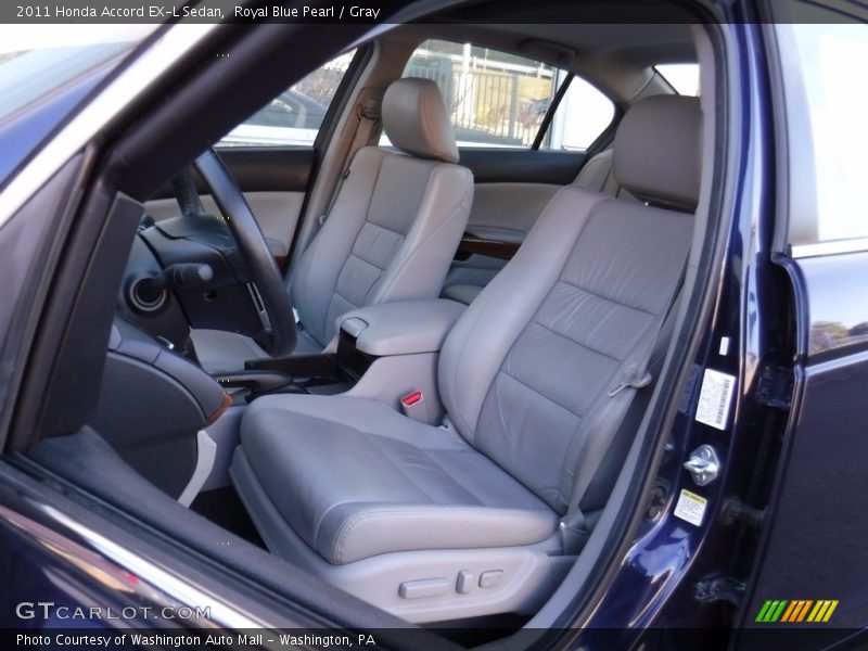 Royal Blue Pearl / Gray 2011 Honda Accord EX-L Sedan
