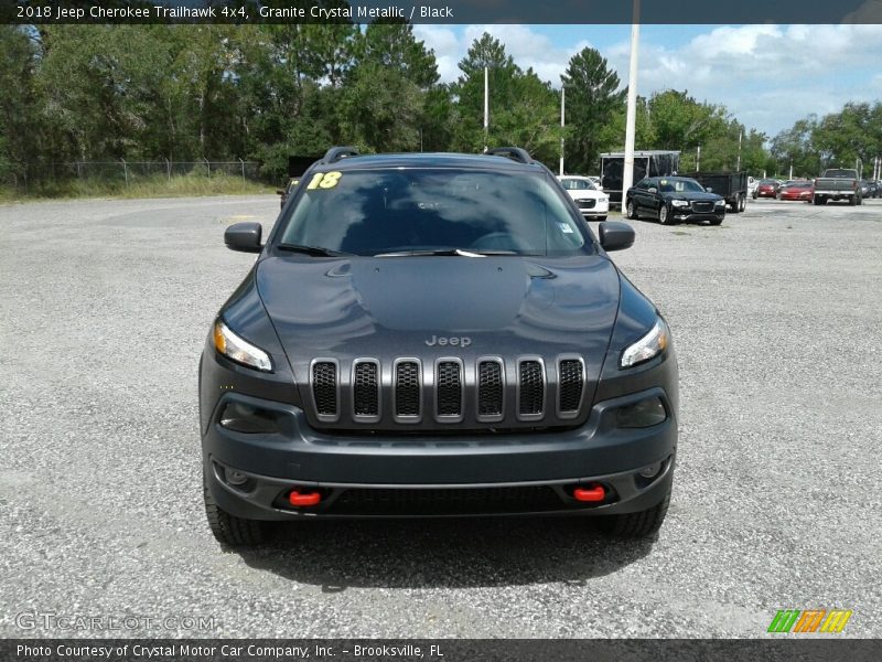 Granite Crystal Metallic / Black 2018 Jeep Cherokee Trailhawk 4x4