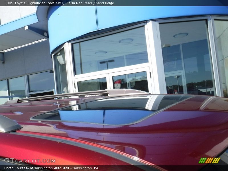 Salsa Red Pearl / Sand Beige 2009 Toyota Highlander Sport 4WD