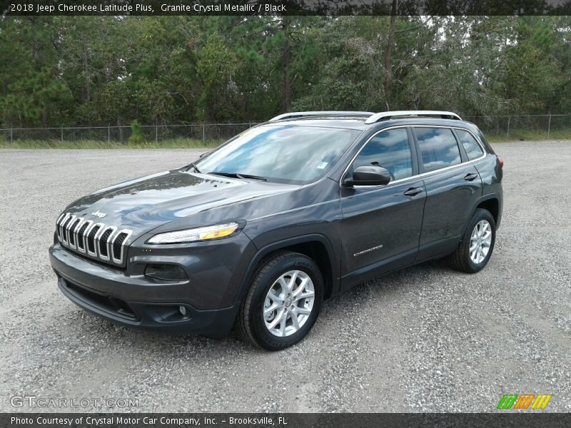 Granite Crystal Metallic / Black 2018 Jeep Cherokee Latitude Plus
