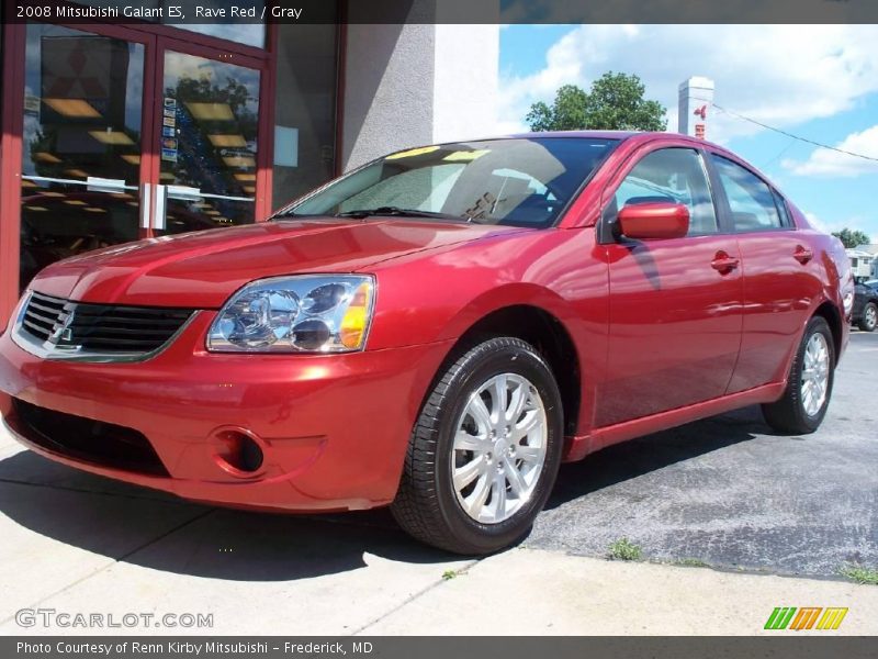 Rave Red / Gray 2008 Mitsubishi Galant ES