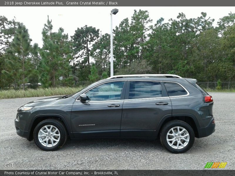 Granite Crystal Metallic / Black 2018 Jeep Cherokee Latitude Plus