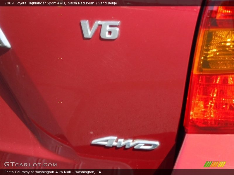 Salsa Red Pearl / Sand Beige 2009 Toyota Highlander Sport 4WD