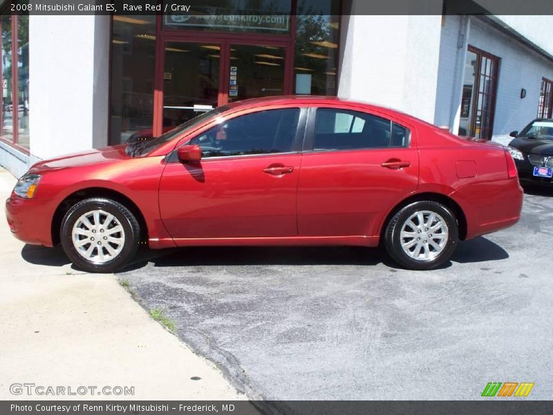 Rave Red / Gray 2008 Mitsubishi Galant ES