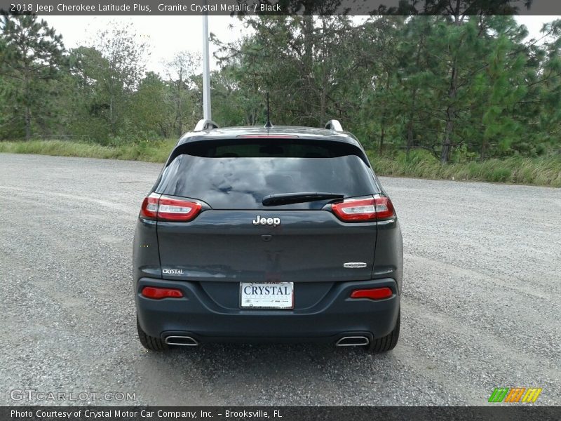 Granite Crystal Metallic / Black 2018 Jeep Cherokee Latitude Plus