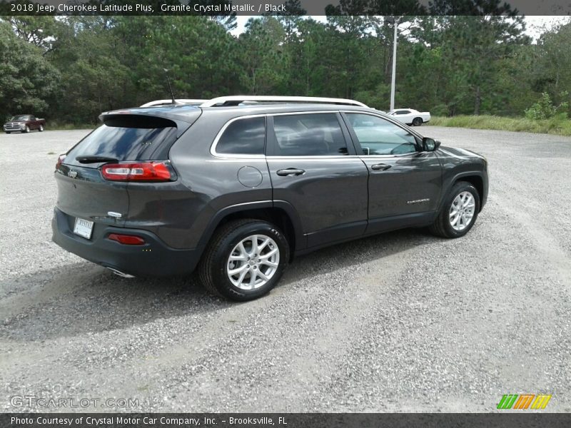 Granite Crystal Metallic / Black 2018 Jeep Cherokee Latitude Plus