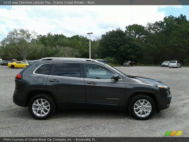 Granite Crystal Metallic / Black 2018 Jeep Cherokee Latitude Plus