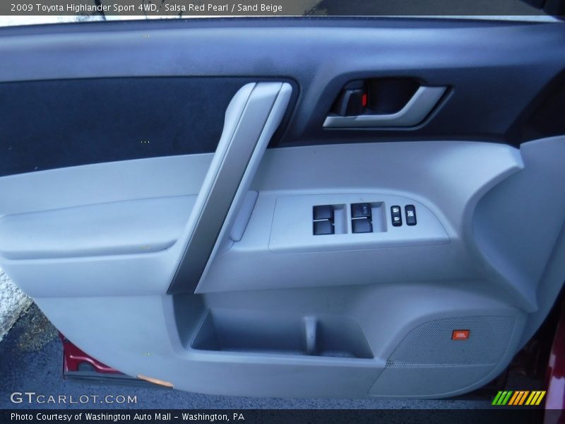 Salsa Red Pearl / Sand Beige 2009 Toyota Highlander Sport 4WD