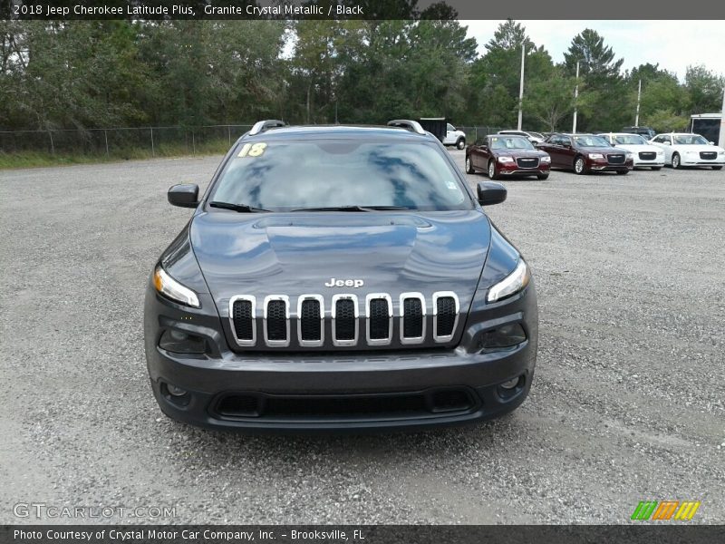 Granite Crystal Metallic / Black 2018 Jeep Cherokee Latitude Plus