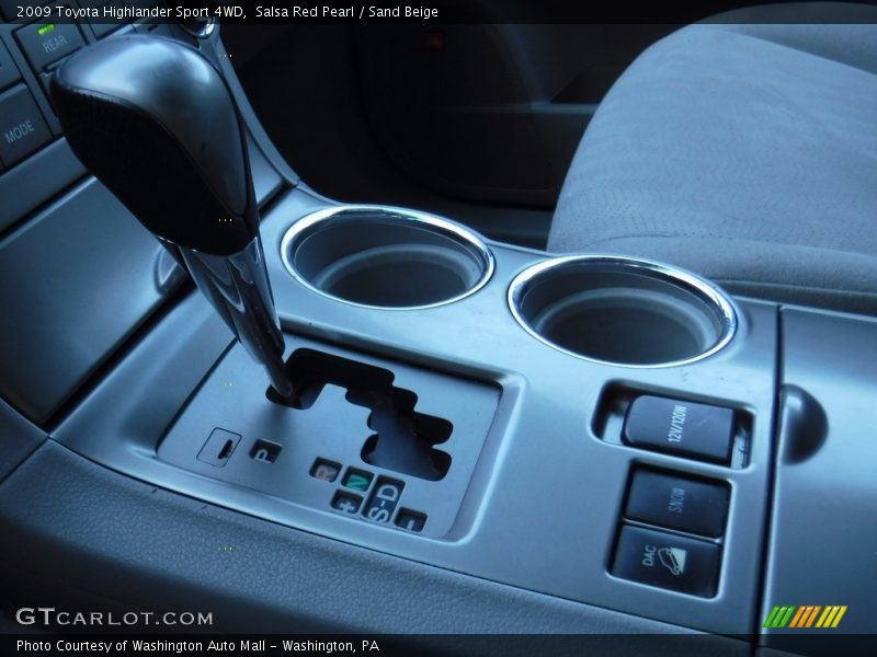 Salsa Red Pearl / Sand Beige 2009 Toyota Highlander Sport 4WD