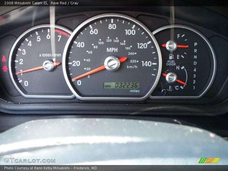 Rave Red / Gray 2008 Mitsubishi Galant ES