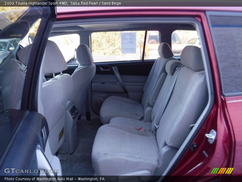 Salsa Red Pearl / Sand Beige 2009 Toyota Highlander Sport 4WD