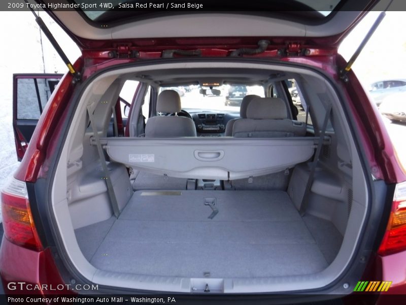 Salsa Red Pearl / Sand Beige 2009 Toyota Highlander Sport 4WD