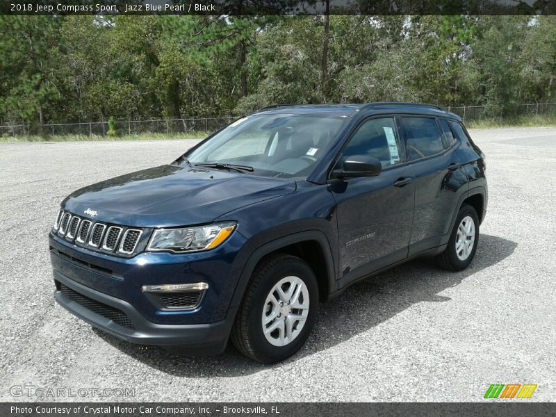 Jazz Blue Pearl / Black 2018 Jeep Compass Sport