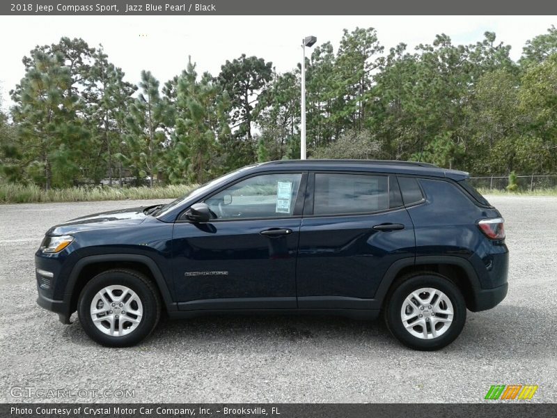 Jazz Blue Pearl / Black 2018 Jeep Compass Sport