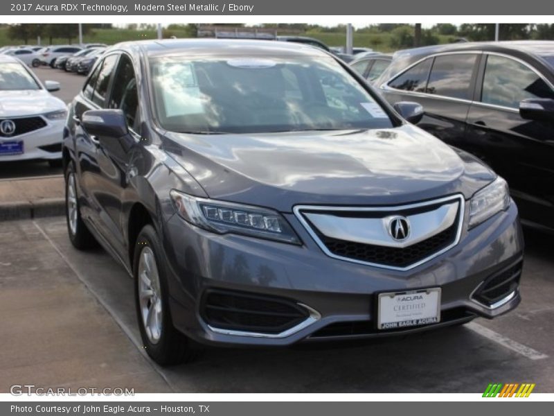 Modern Steel Metallic / Ebony 2017 Acura RDX Technology