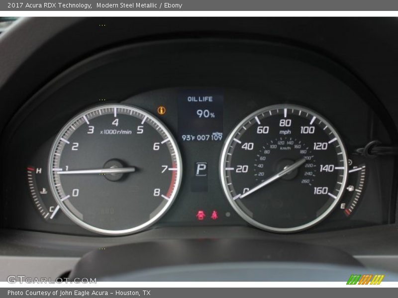 Modern Steel Metallic / Ebony 2017 Acura RDX Technology