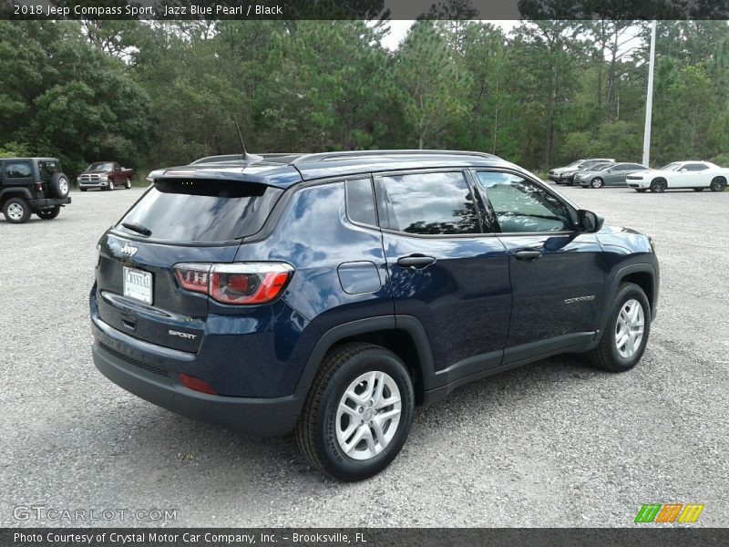 Jazz Blue Pearl / Black 2018 Jeep Compass Sport