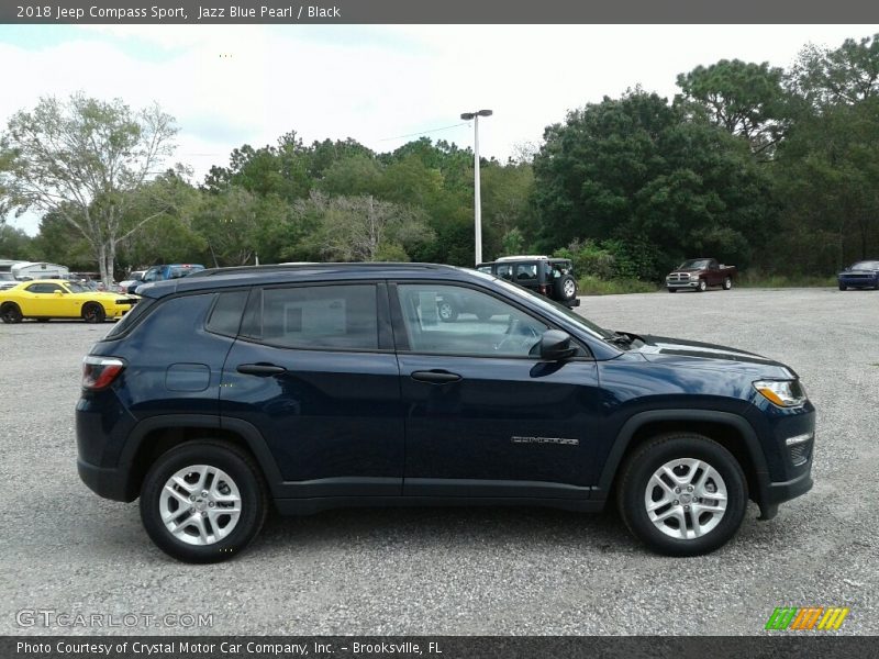 Jazz Blue Pearl / Black 2018 Jeep Compass Sport