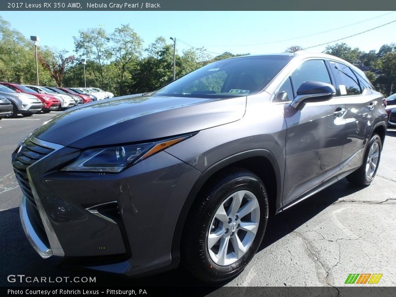 Nebula Gray Pearl / Black 2017 Lexus RX 350 AWD
