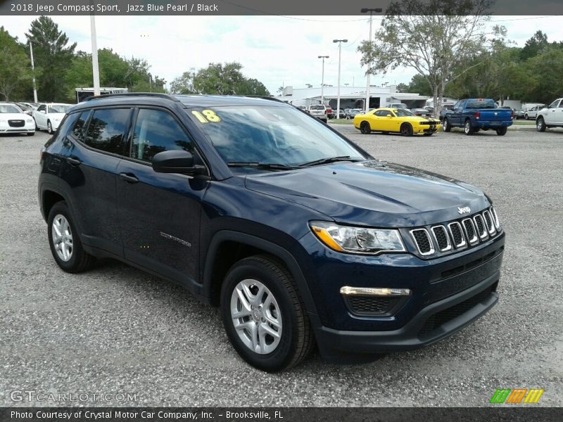 Jazz Blue Pearl / Black 2018 Jeep Compass Sport