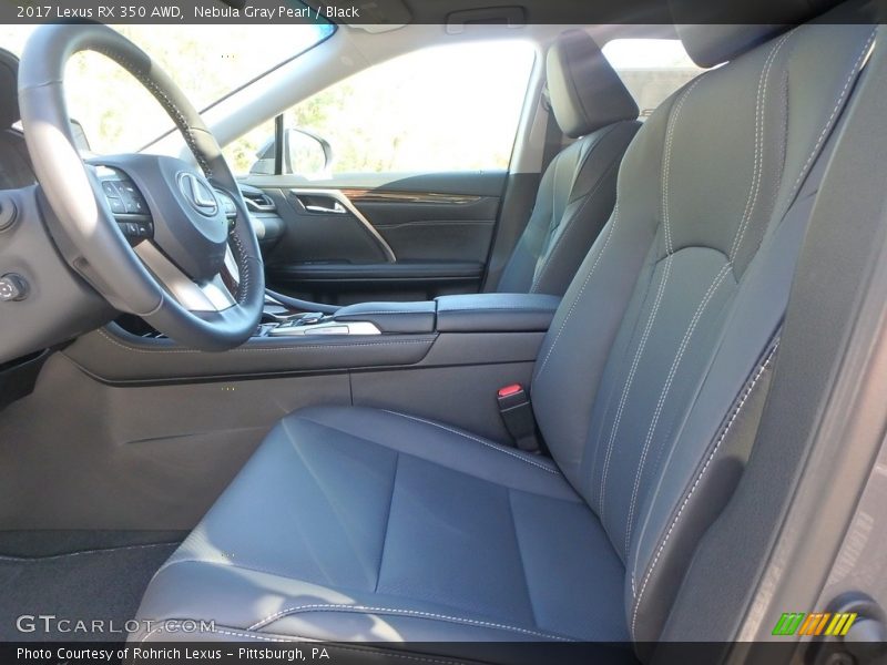 Nebula Gray Pearl / Black 2017 Lexus RX 350 AWD