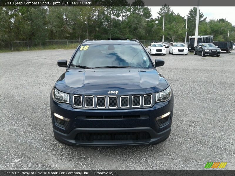 Jazz Blue Pearl / Black 2018 Jeep Compass Sport