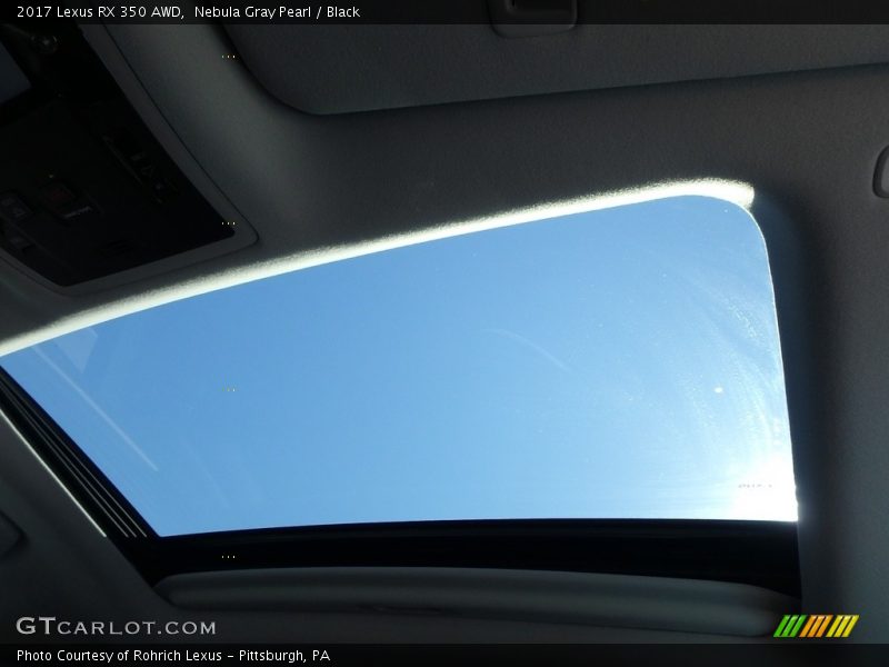 Nebula Gray Pearl / Black 2017 Lexus RX 350 AWD