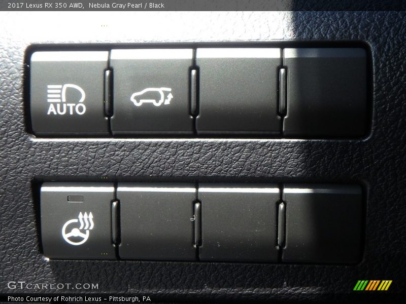 Nebula Gray Pearl / Black 2017 Lexus RX 350 AWD