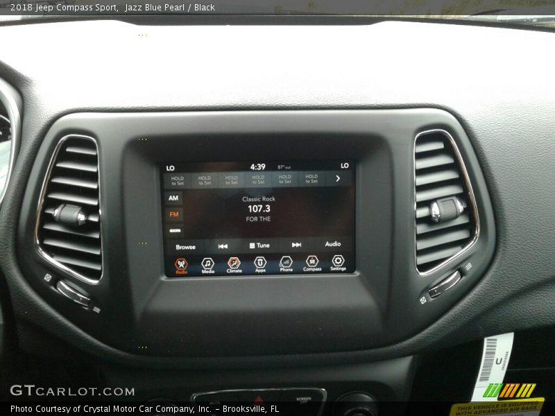 Jazz Blue Pearl / Black 2018 Jeep Compass Sport