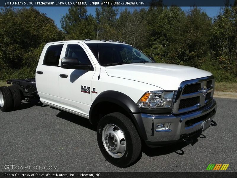 Bright White / Black/Diesel Gray 2018 Ram 5500 Tradesman Crew Cab Chassis