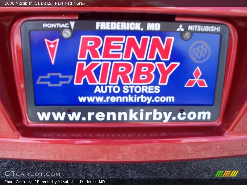 Rave Red / Gray 2008 Mitsubishi Galant ES