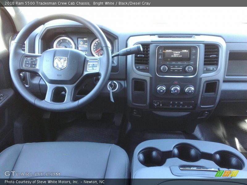 Bright White / Black/Diesel Gray 2018 Ram 5500 Tradesman Crew Cab Chassis