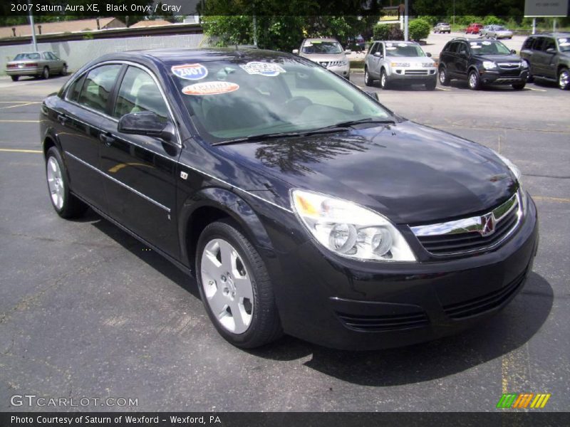 Black Onyx / Gray 2007 Saturn Aura XE
