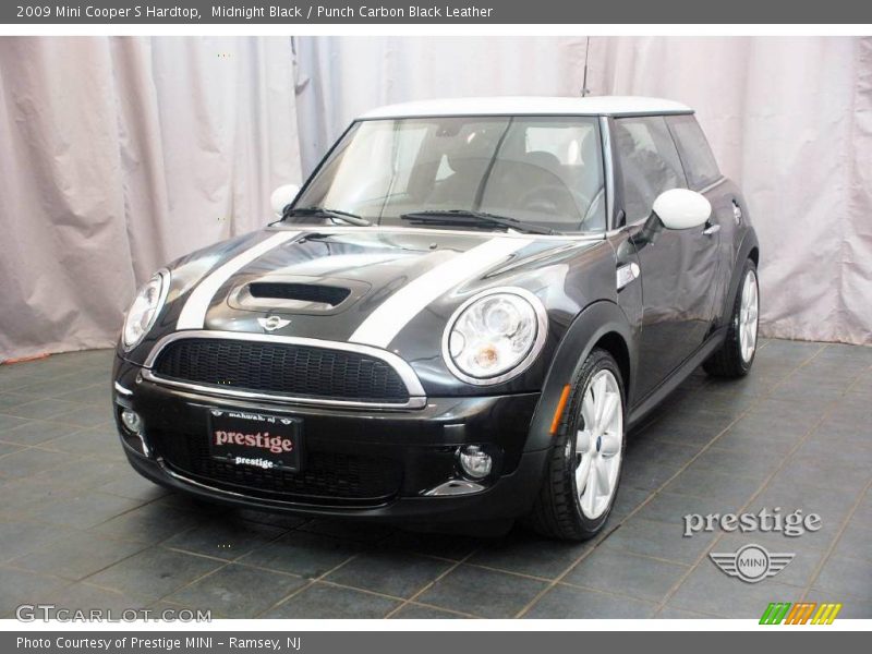 Midnight Black / Punch Carbon Black Leather 2009 Mini Cooper S Hardtop
