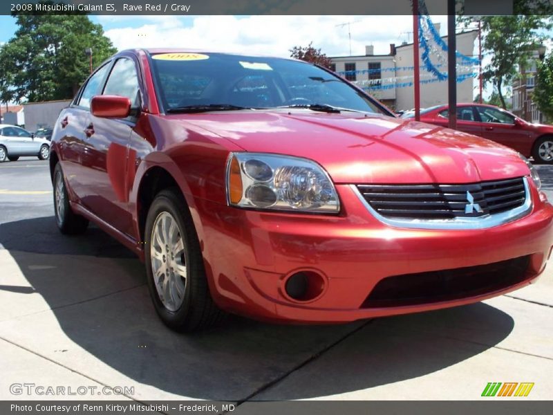 Rave Red / Gray 2008 Mitsubishi Galant ES